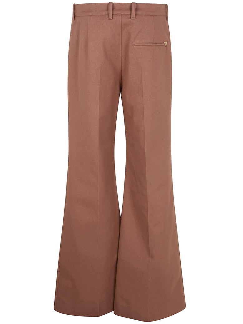 high waisted flared leg trousers by Selfnex