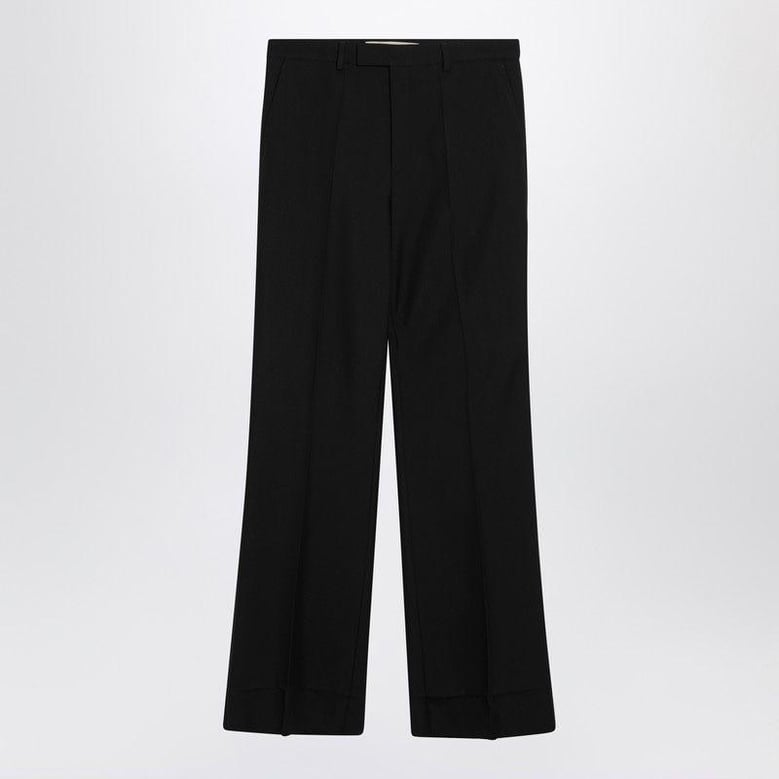 black woolblend trousers by Selfnex