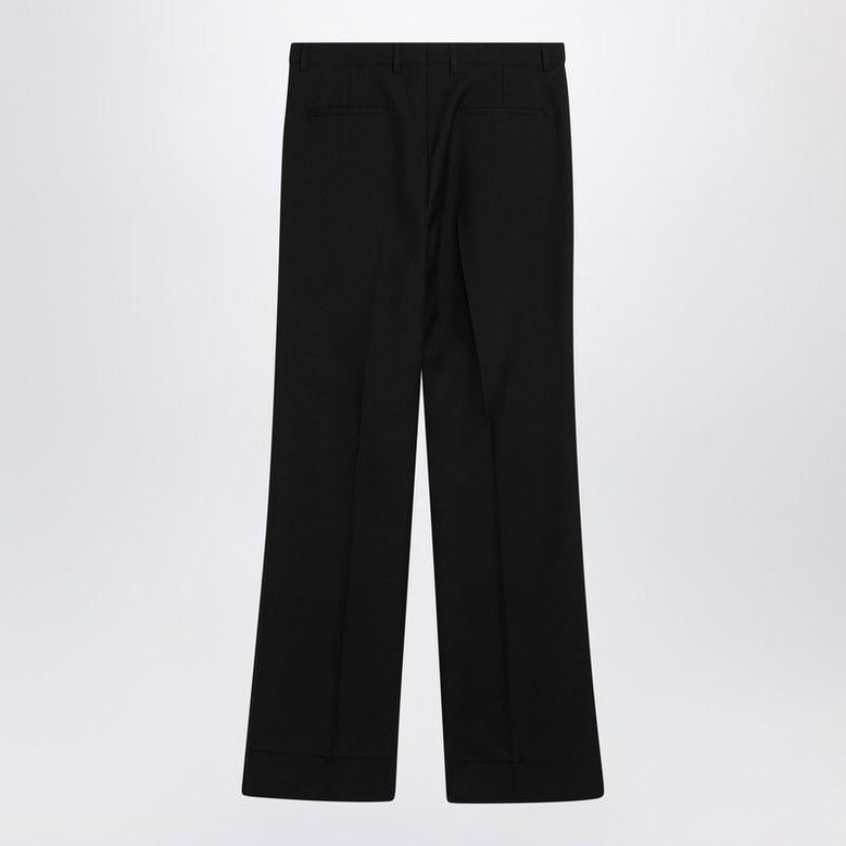 black woolblend trousers by Selfnex