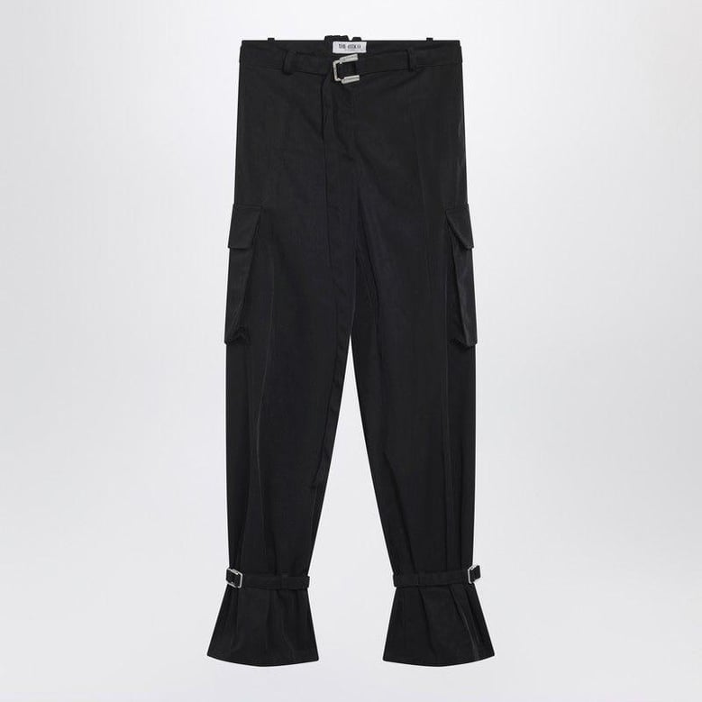black nylon trousers by Selfnex