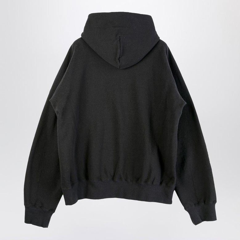 black cotton hoodie by Selfnex