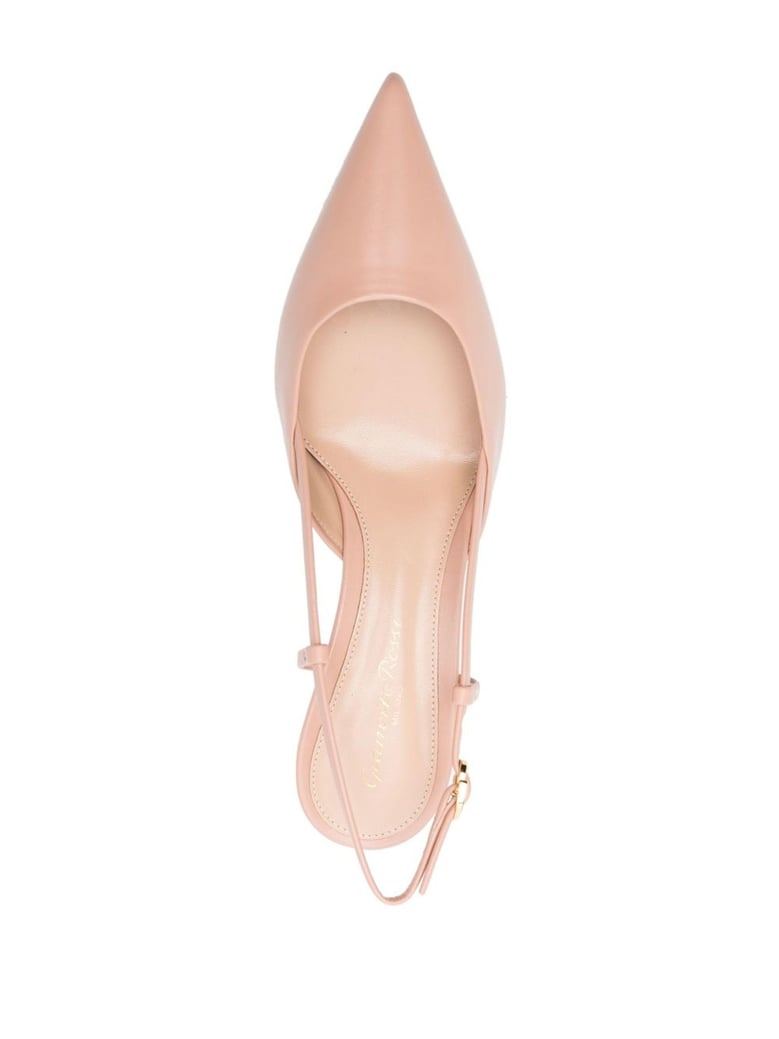 nude leather decollete by Selfnex
