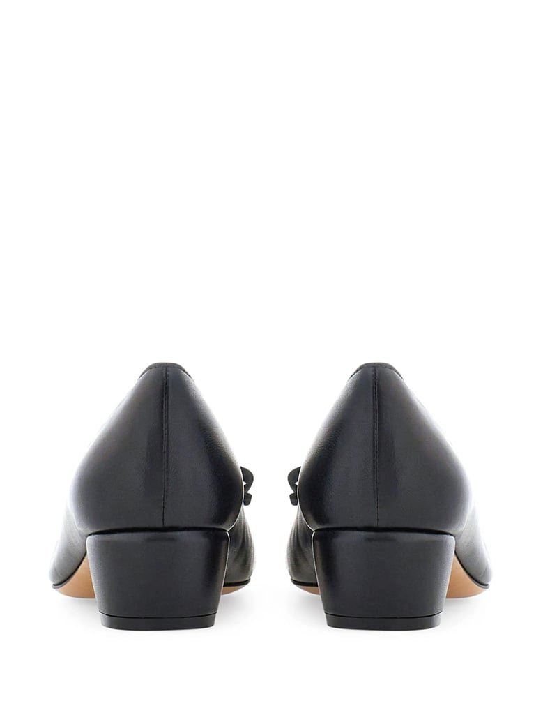 black leather decollete by Selfnex