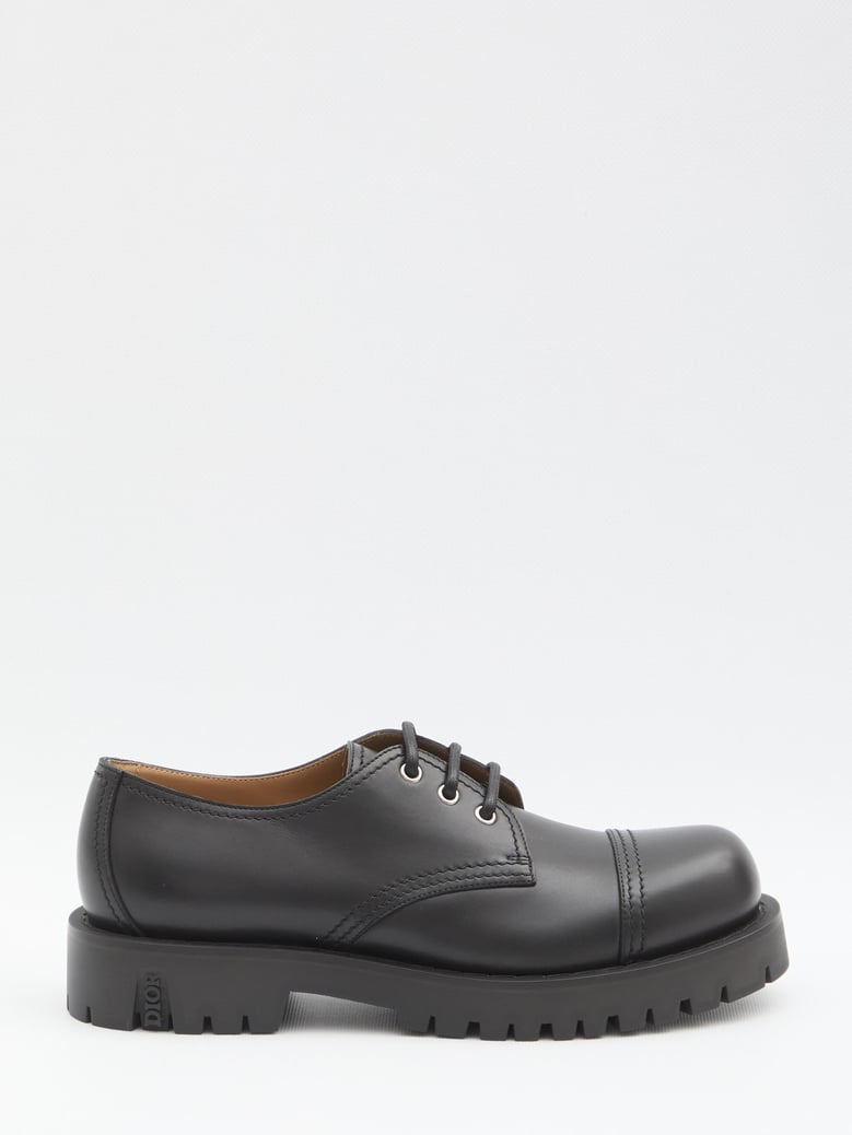 black calf leather lace-up by Selfnex