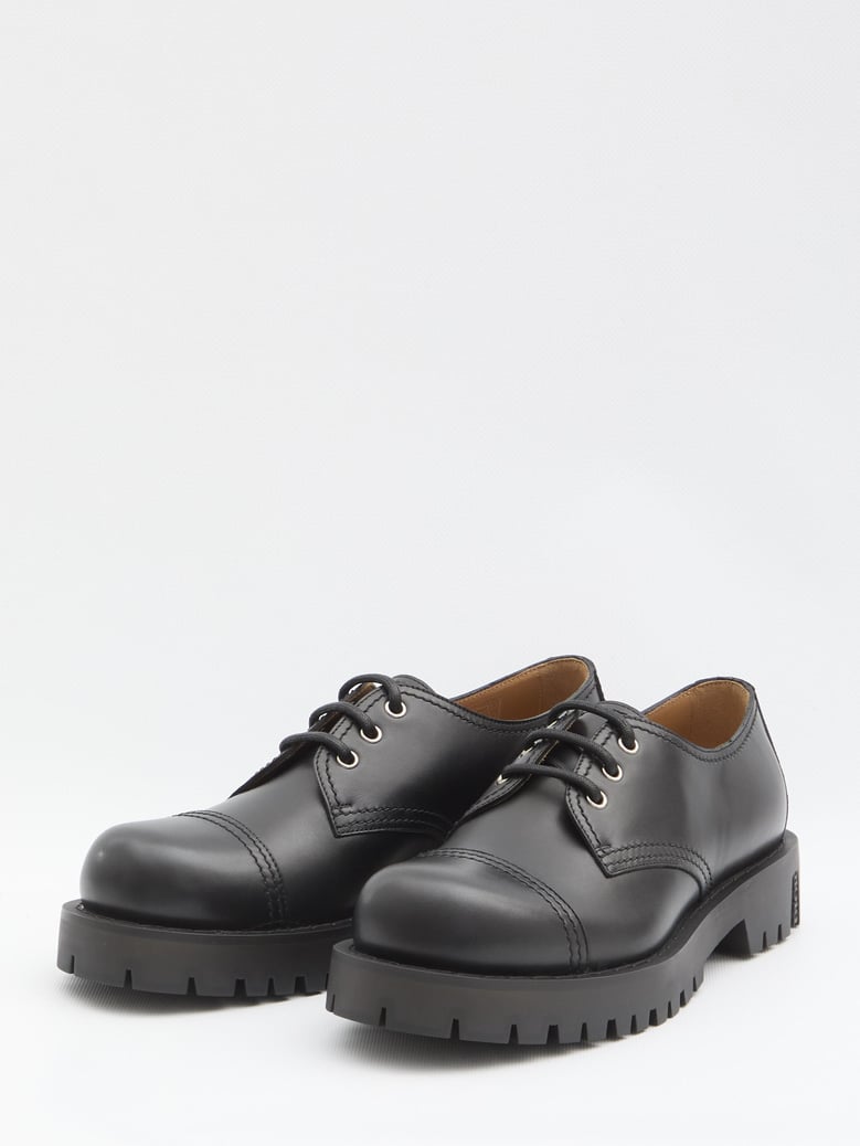 black calf leather lace-up by Selfnex