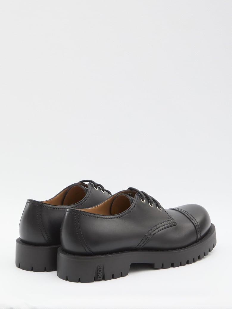 black calf leather lace-up by Selfnex
