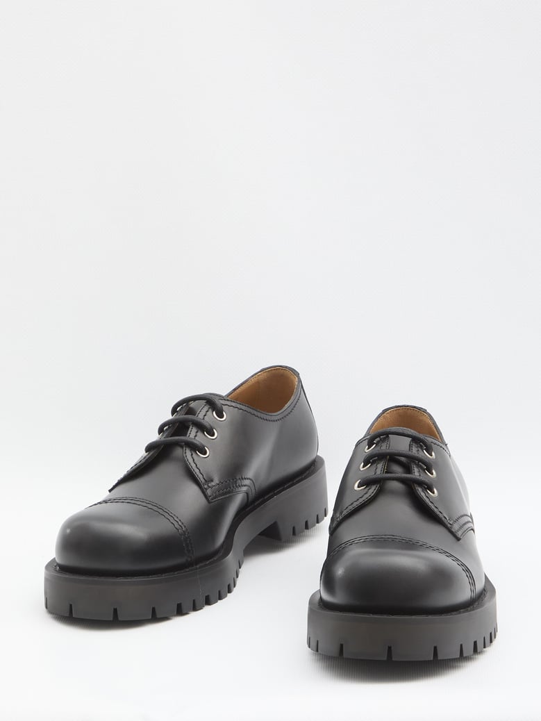 black calf leather lace-up by Selfnex