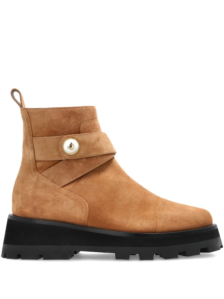brown leather ankle boot by Selfnex