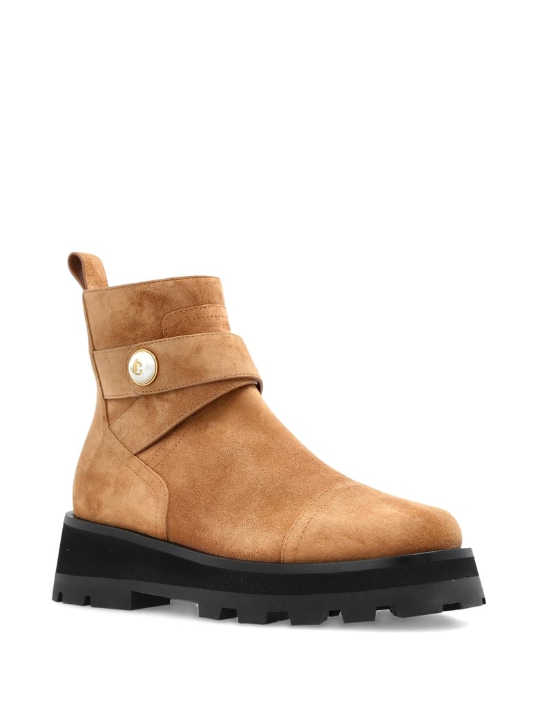 brown leather ankle boot by Selfnex