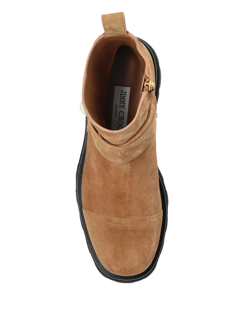brown leather ankle boot by Selfnex