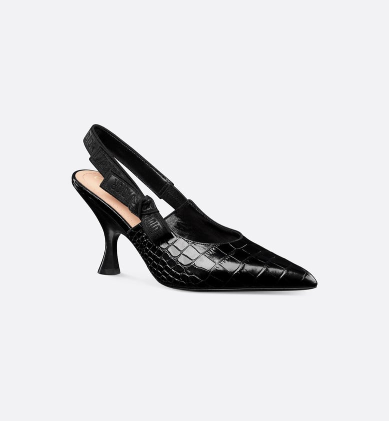 black leather decollete by Selfnex