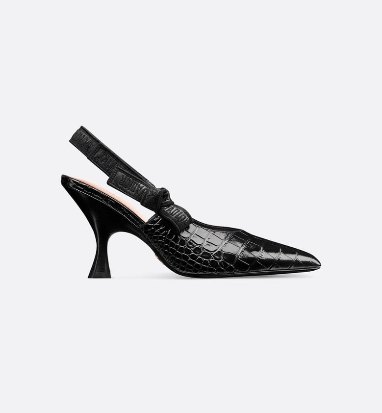 black leather decollete by Selfnex