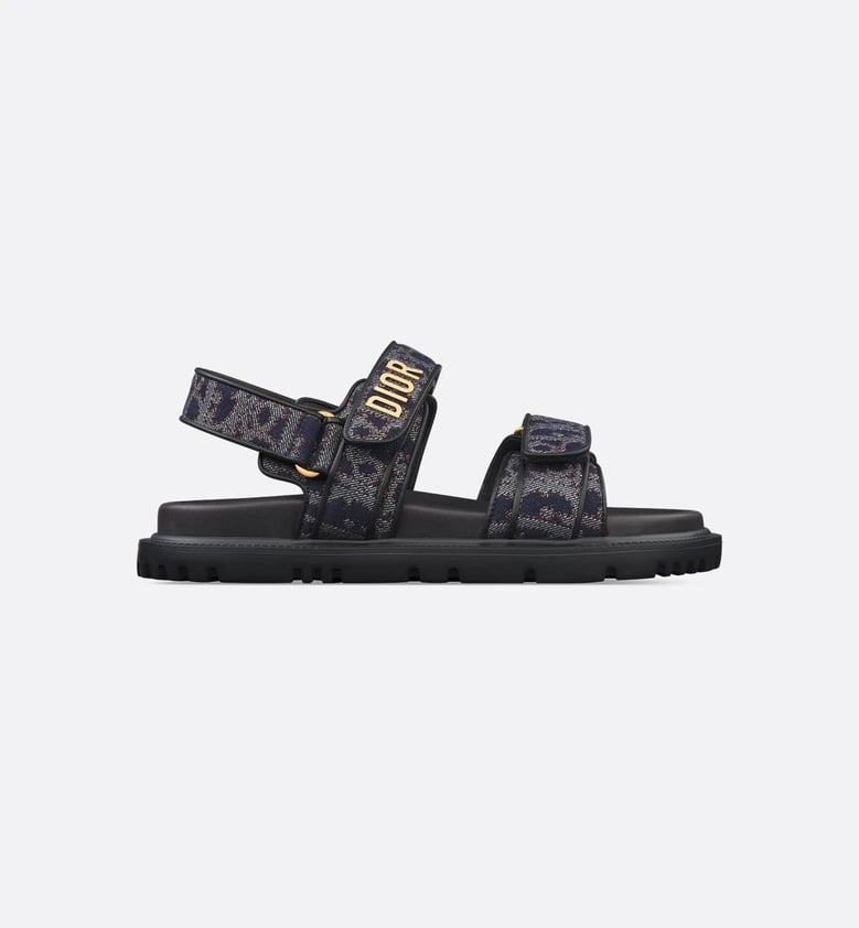 blue leather sandal by Selfnex