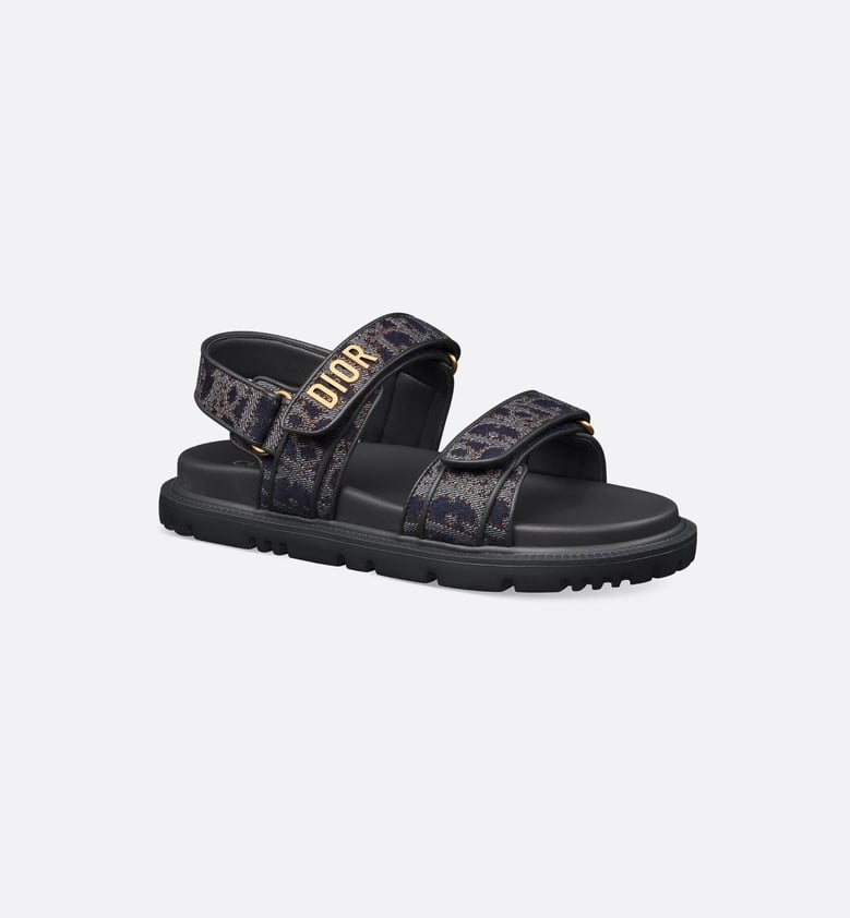 blue leather sandal by Selfnex