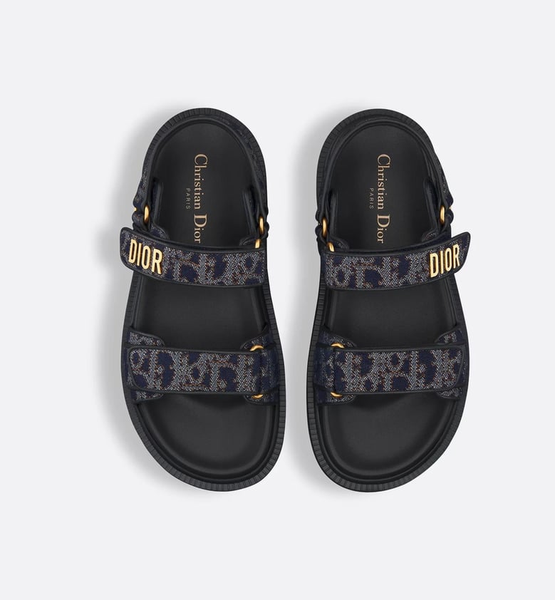 blue leather sandal by Selfnex