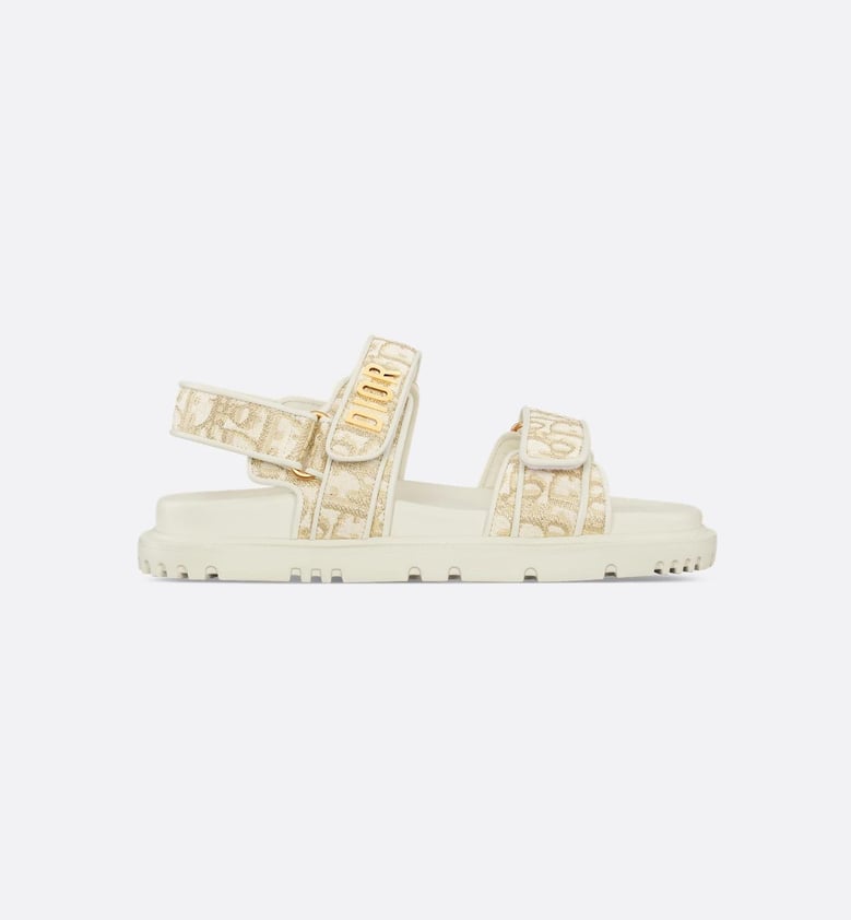 metallic leather sandal by Selfnex