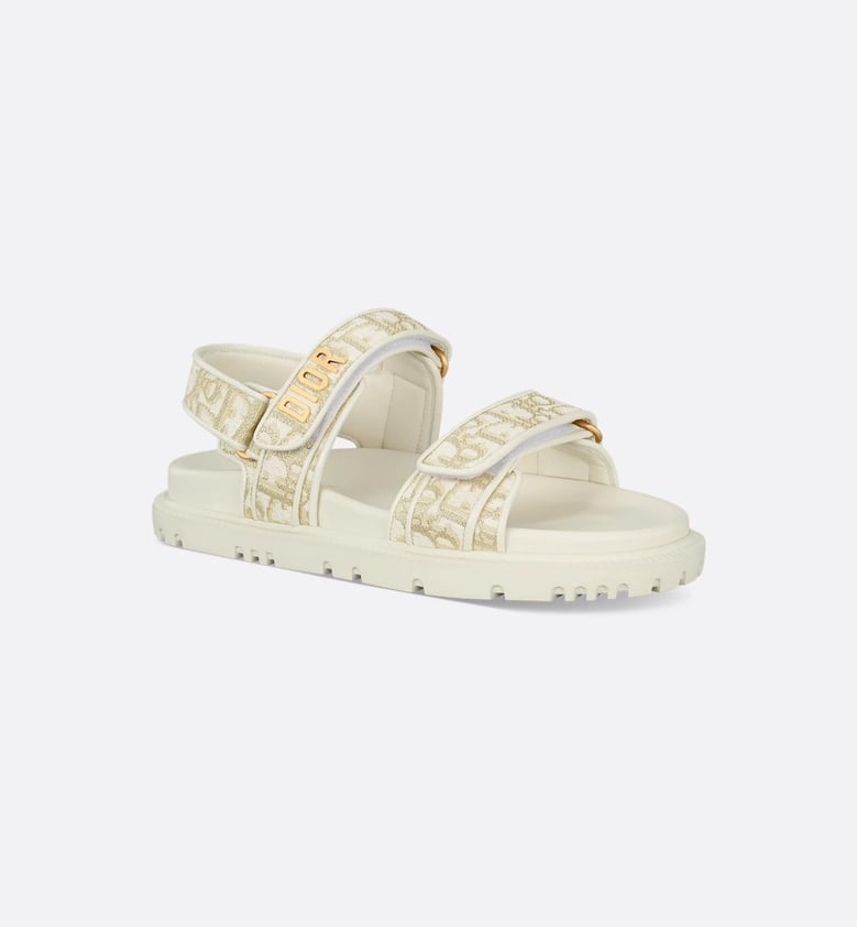 metallic leather sandal by Selfnex