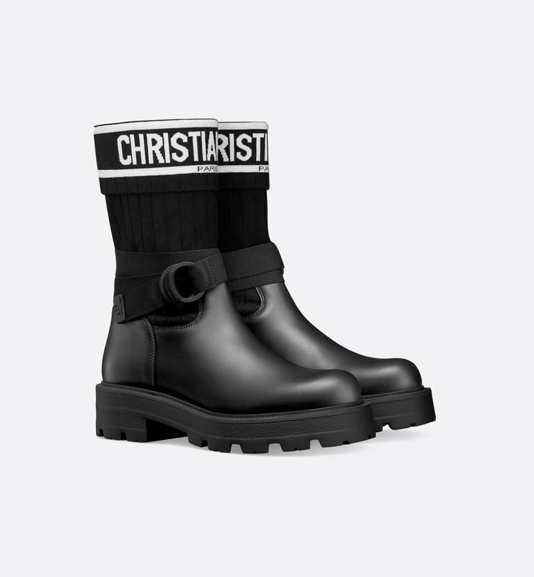 black leather boots by Selfnex