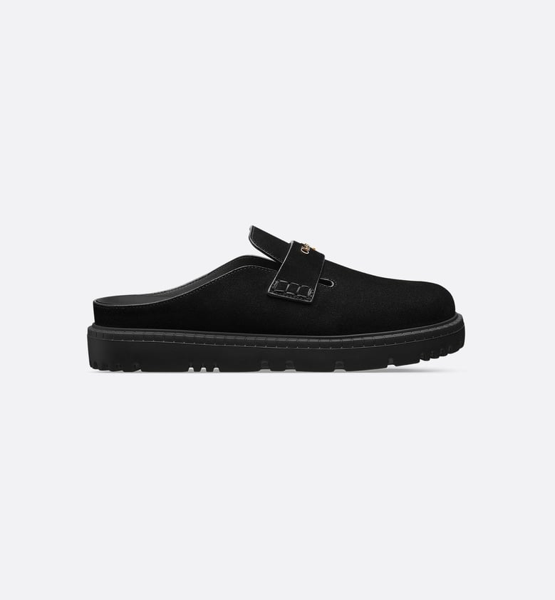 black leather sandal by Selfnex