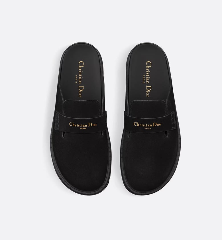 black leather sandal by Selfnex