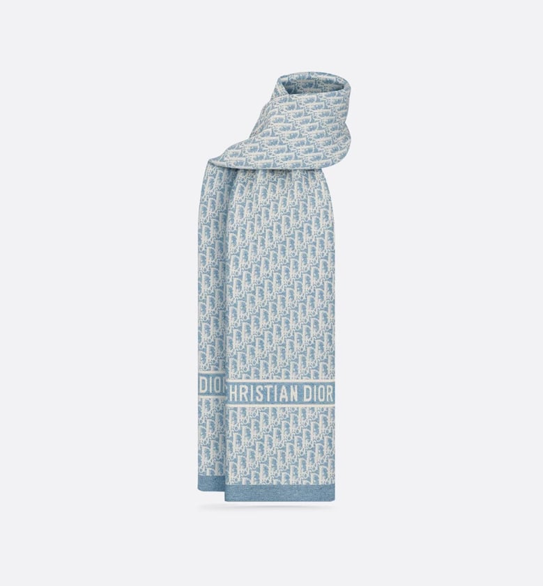 blue cashmere scarf by Selfnex