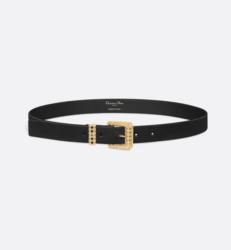 black leather belt by Selfnex