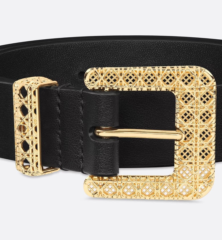 black leather belt by Selfnex
