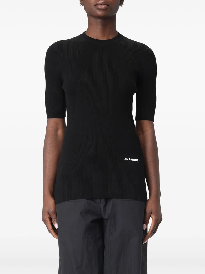 black cotton sweater by Selfnex