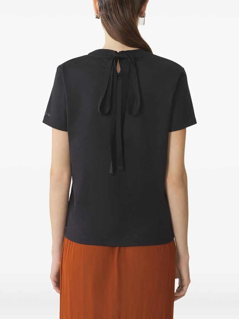 black cotton t-shirt by Selfnex