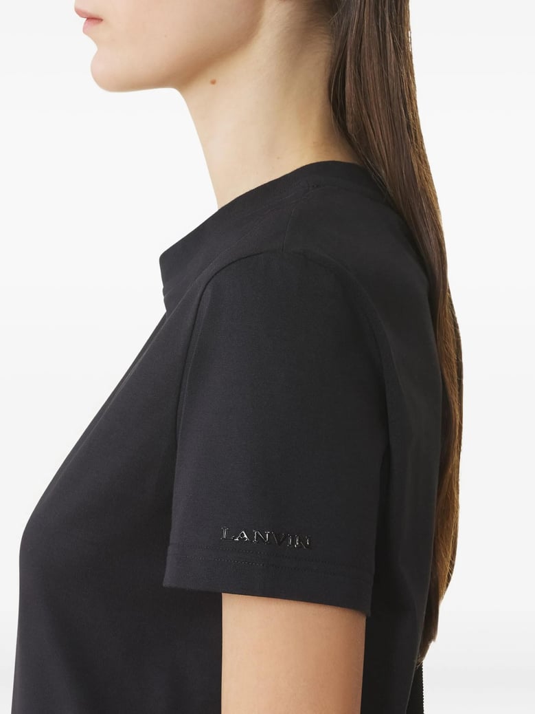 black cotton t-shirt by Selfnex