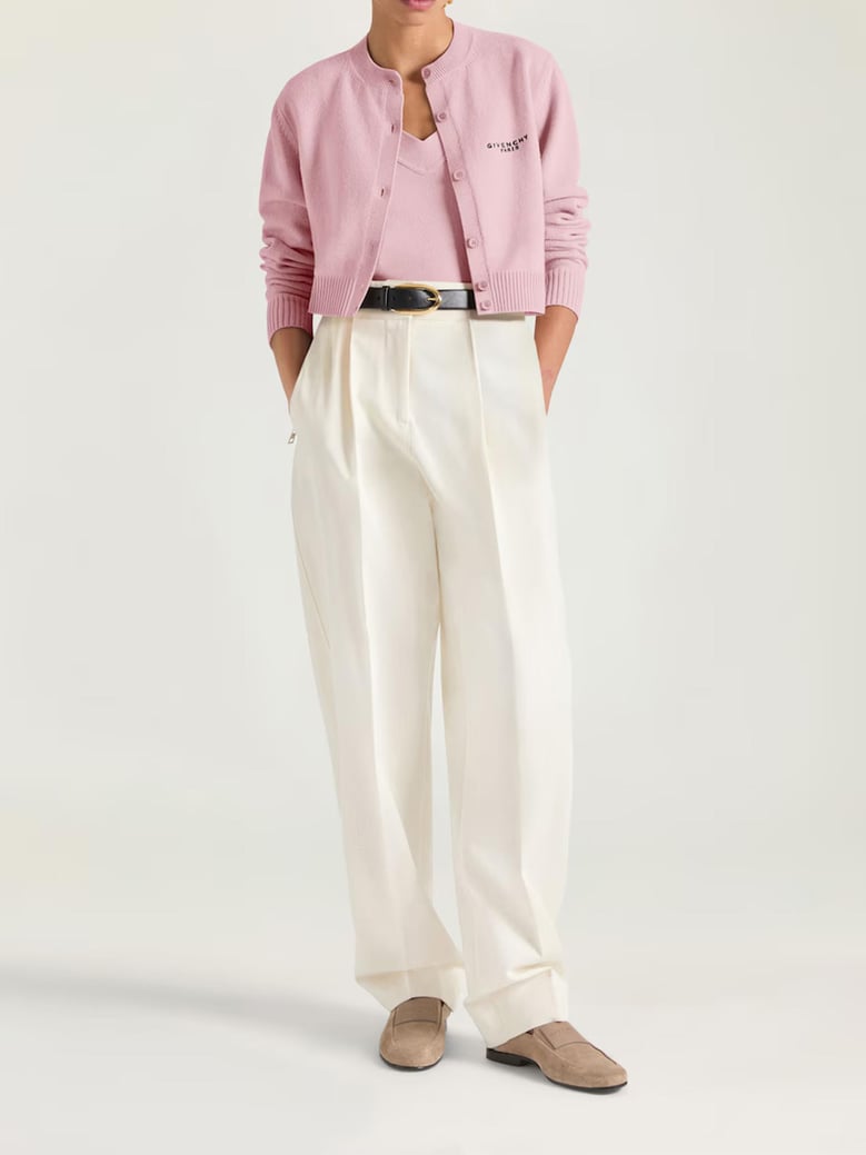pink & purple wool cardigan by Selfnex