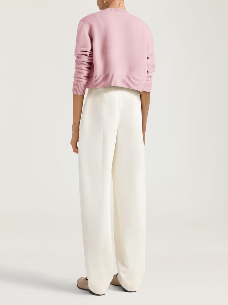 pink & purple wool cardigan by Selfnex