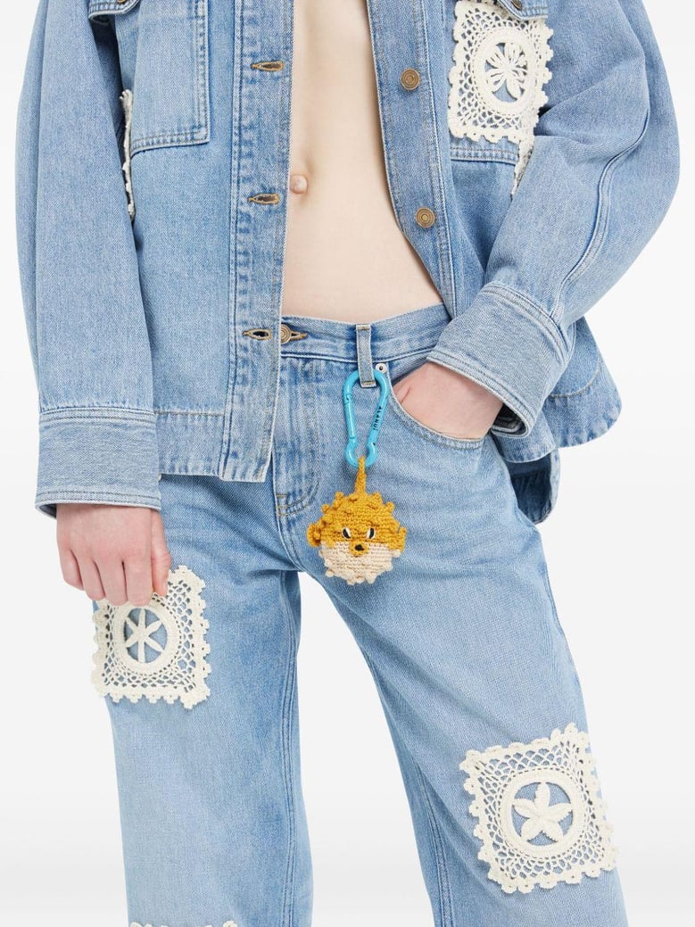 puffer fish crochet keyring by Selfnex