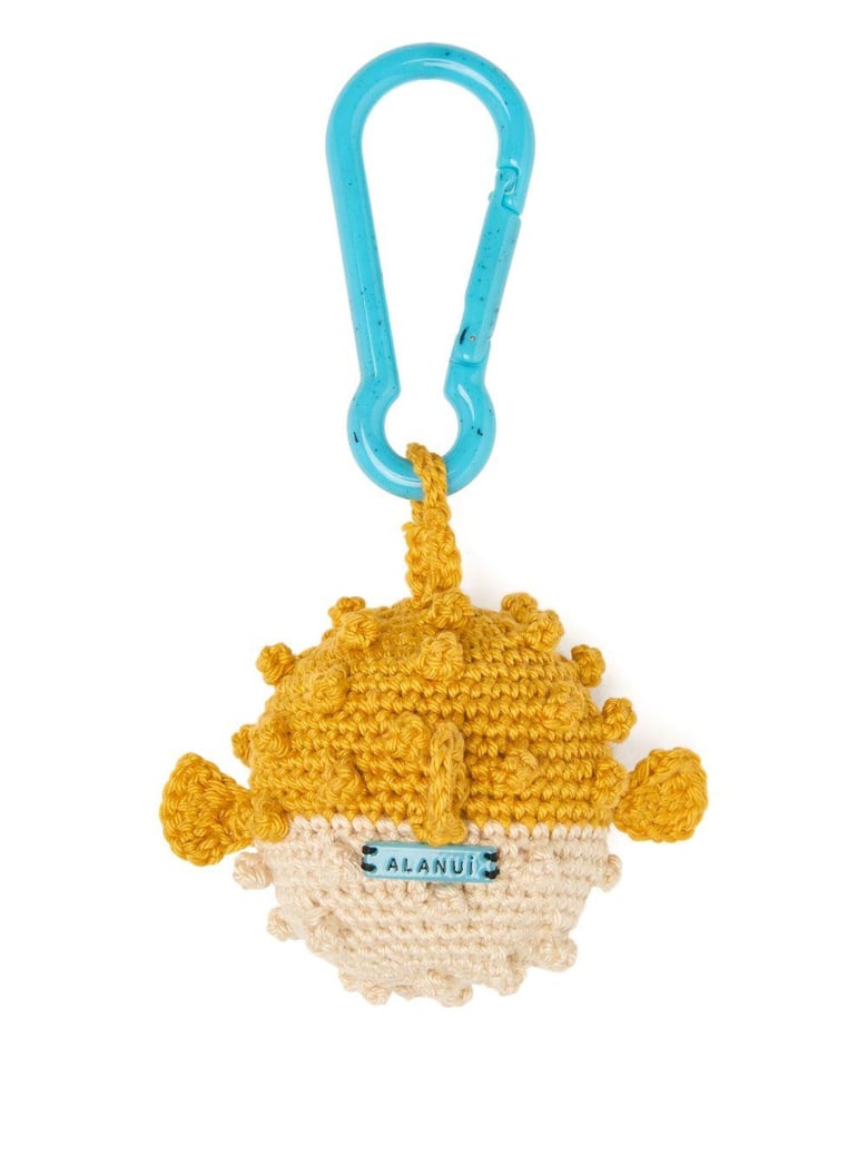 puffer fish crochet keyring by Selfnex