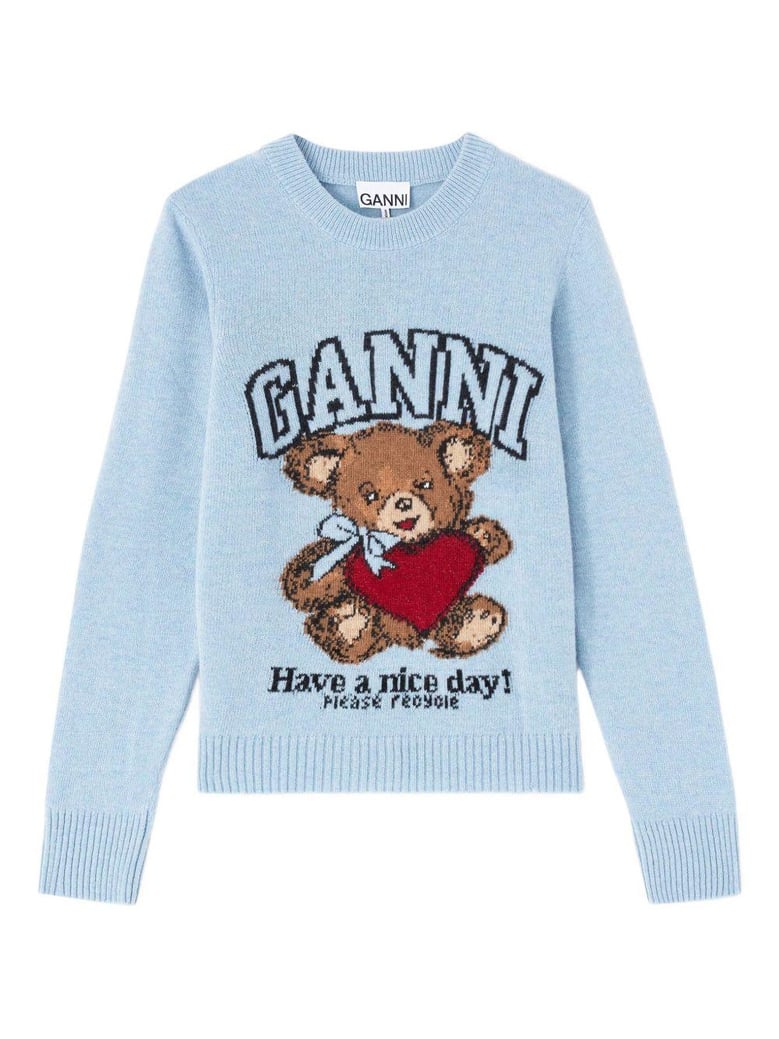 wool crewneck sweater by Selfnex