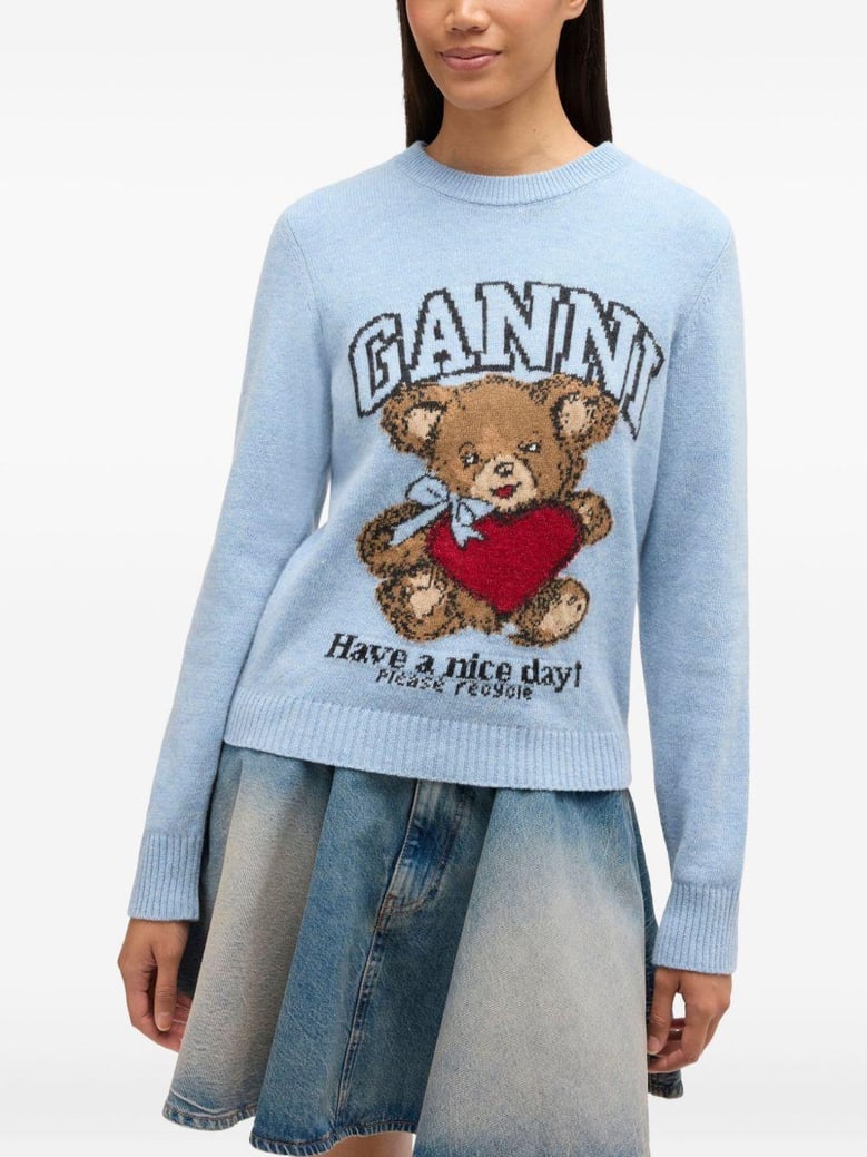 wool crewneck sweater by Selfnex