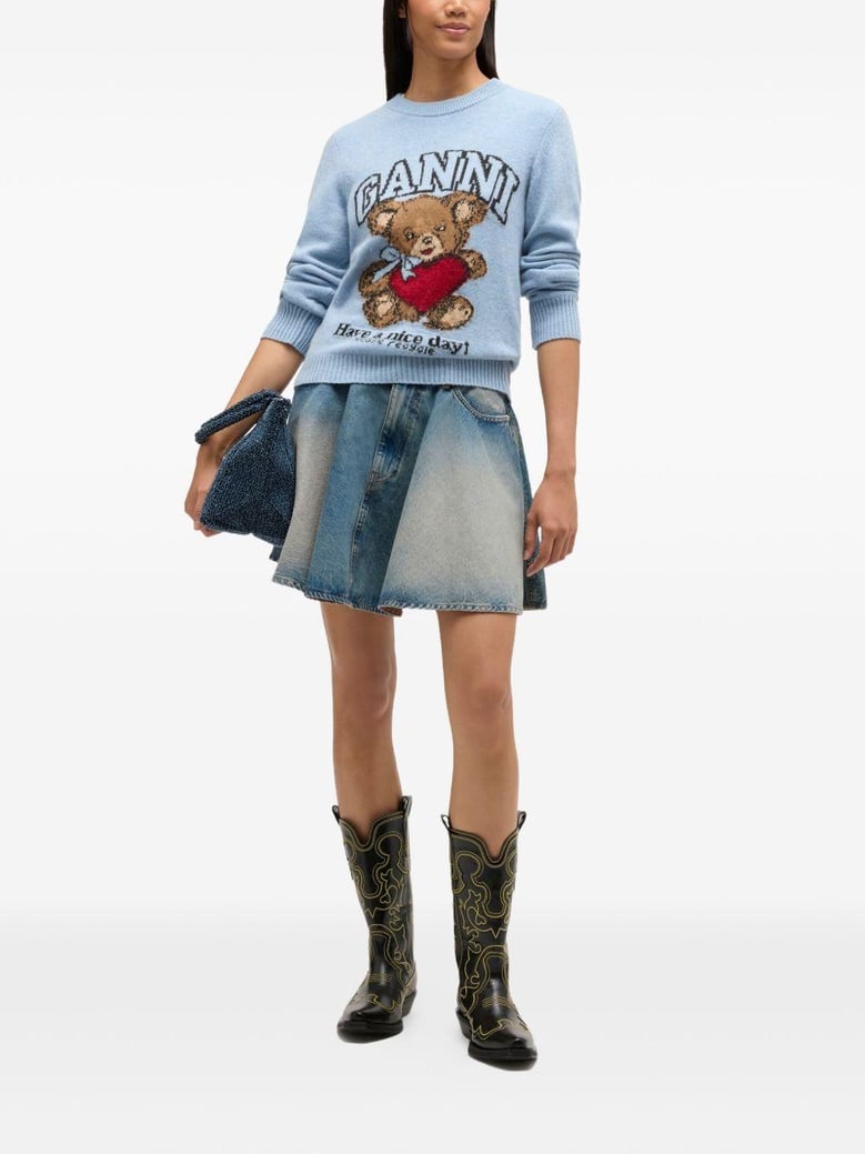 wool crewneck sweater by Selfnex