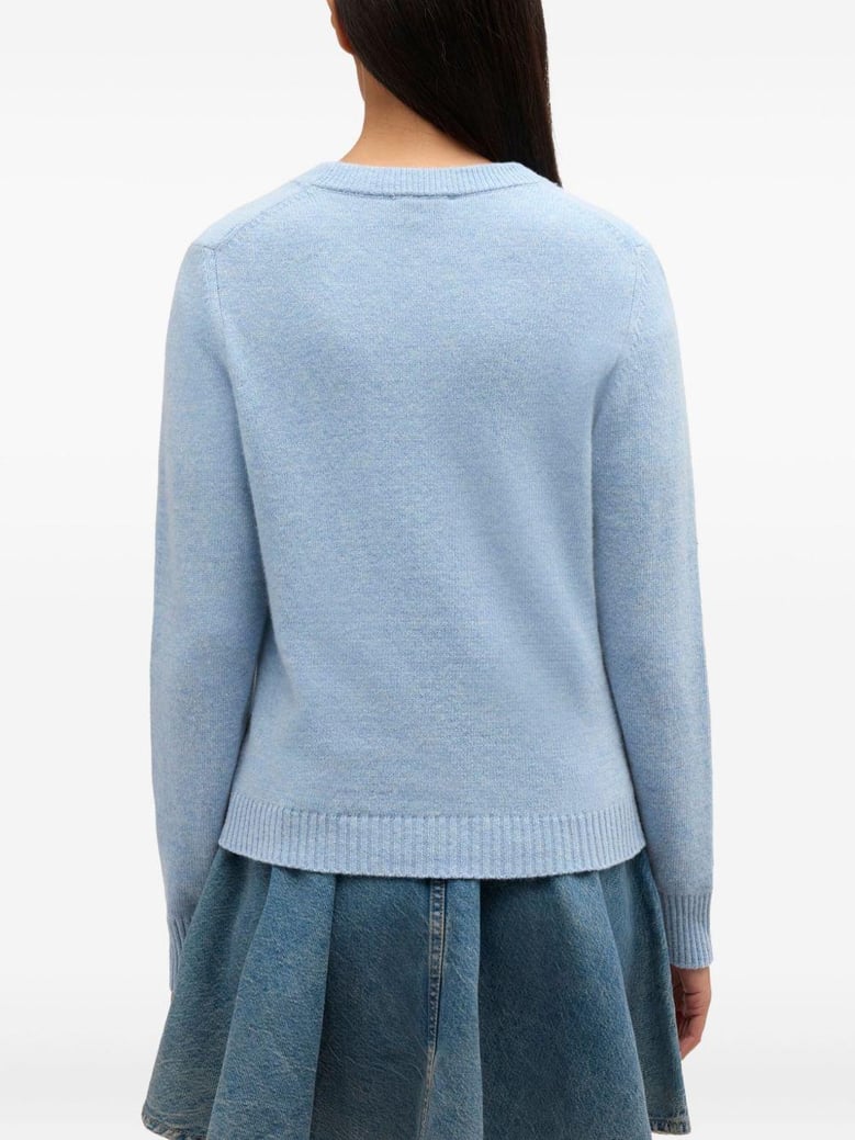 wool crewneck sweater by Selfnex