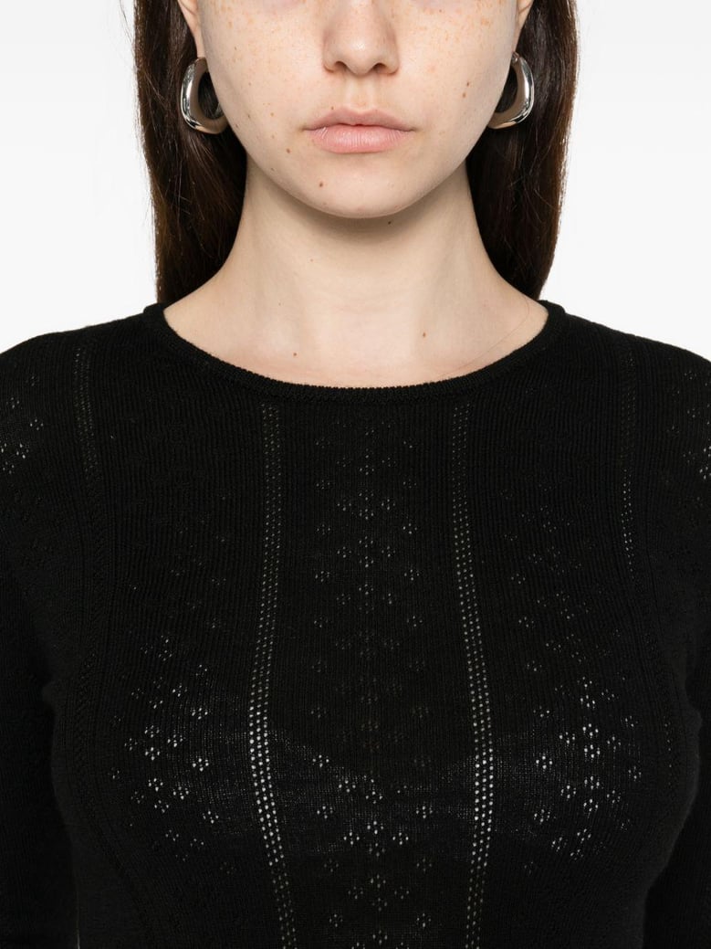 wool crewneck sweater by Selfnex