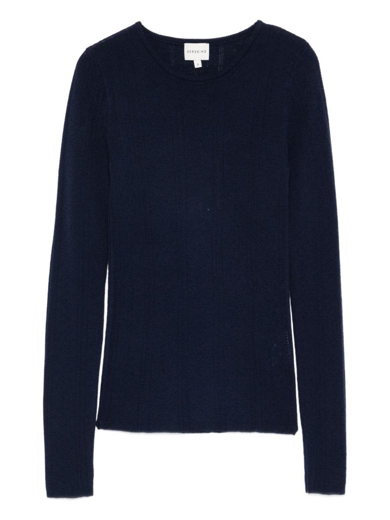 wool crewneck sweater by Selfnex