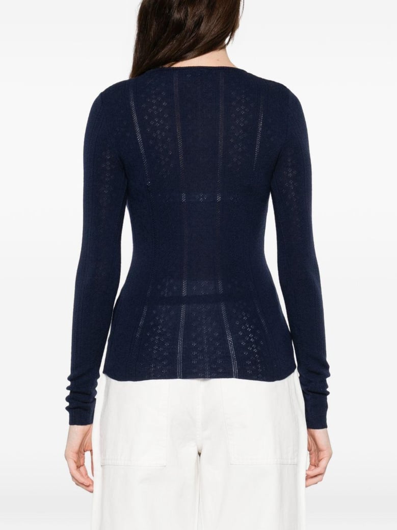 wool crewneck sweater by Selfnex