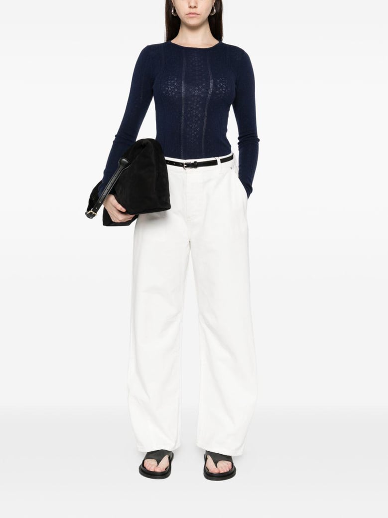 wool crewneck sweater by Selfnex
