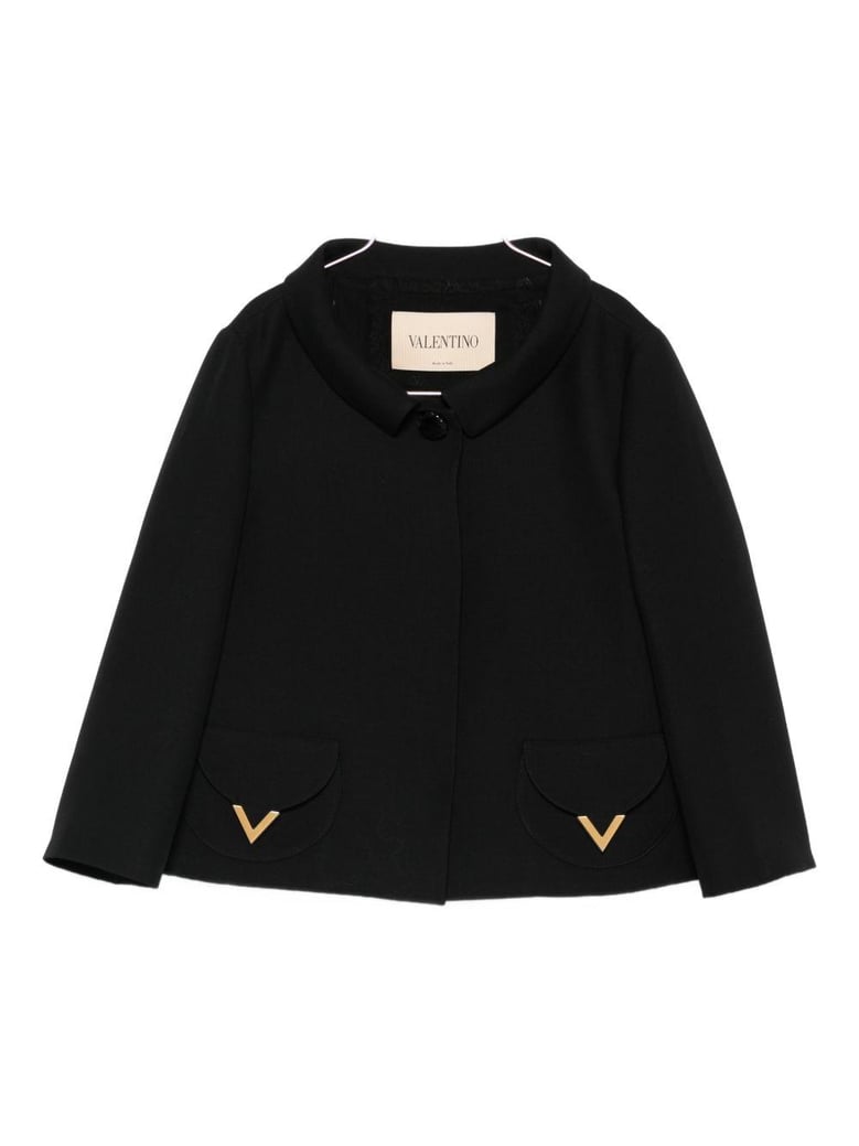 vlogo signature wool and silk jacket by Selfnex