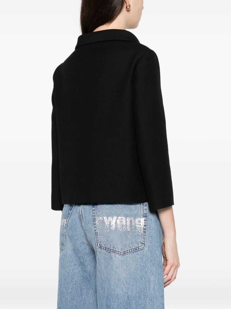 vlogo signature wool and silk jacket by Selfnex