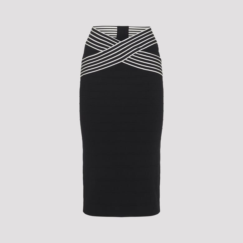 black knitted skirt by Selfnex