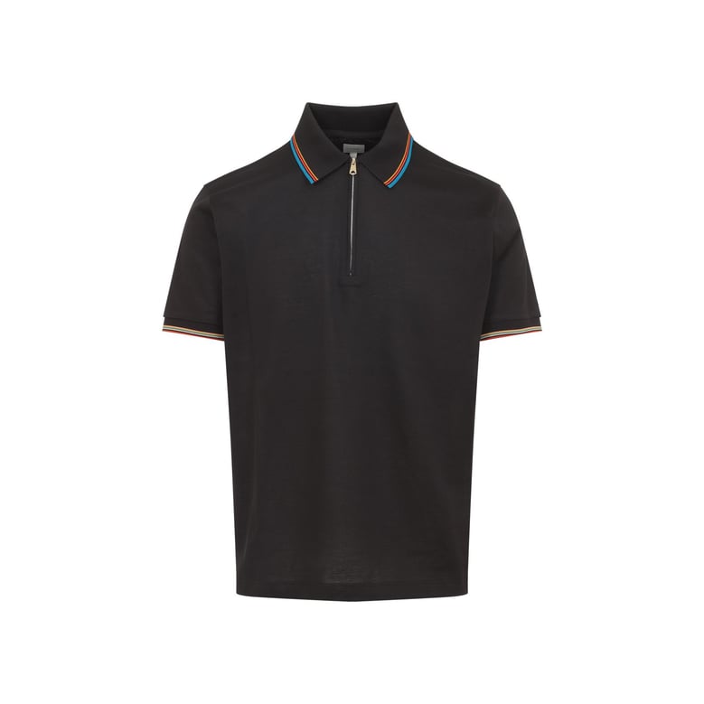 mud brown cotton str detail polo shirt by Selfnex