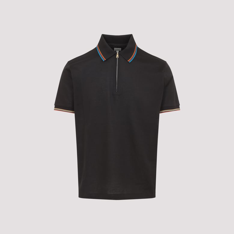 mud brown cotton str detail polo shirt by Selfnex