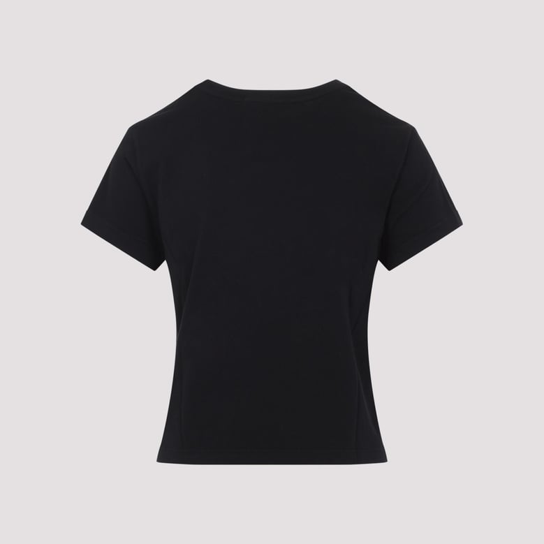 black adine shrunken regenerative cotton t-shirt by Selfnex