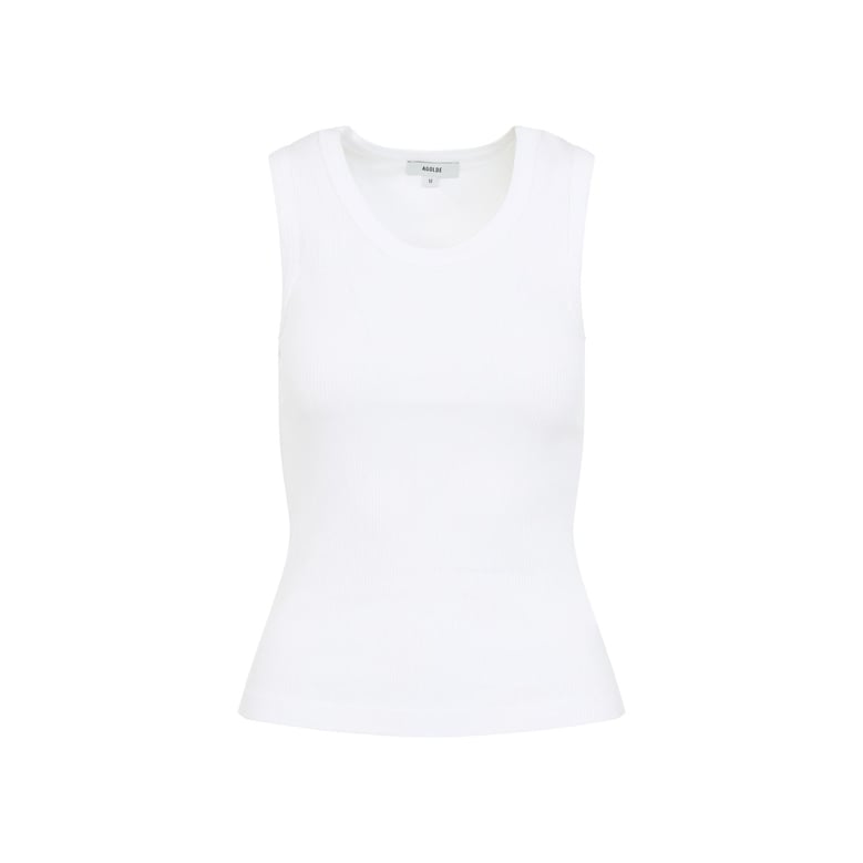 white poppy organic cotton tank top by Selfnex