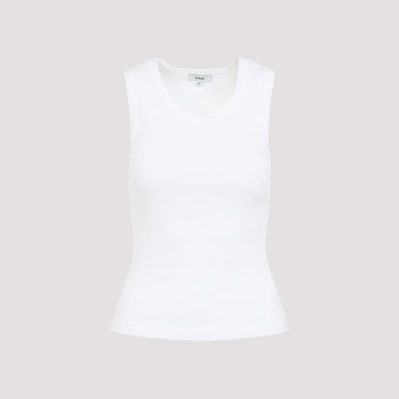 white poppy organic cotton tank top by Selfnex